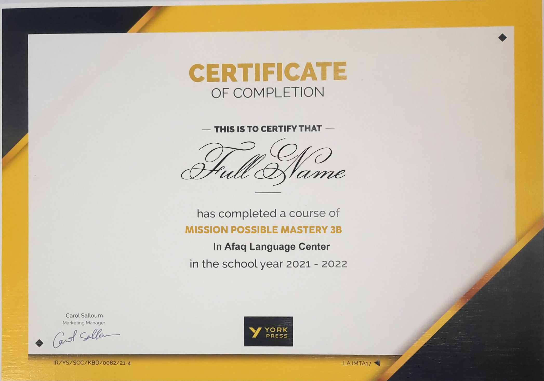 مدرک Mission Possible Mastery 3